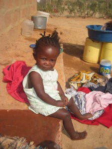 Mwai on the front door step